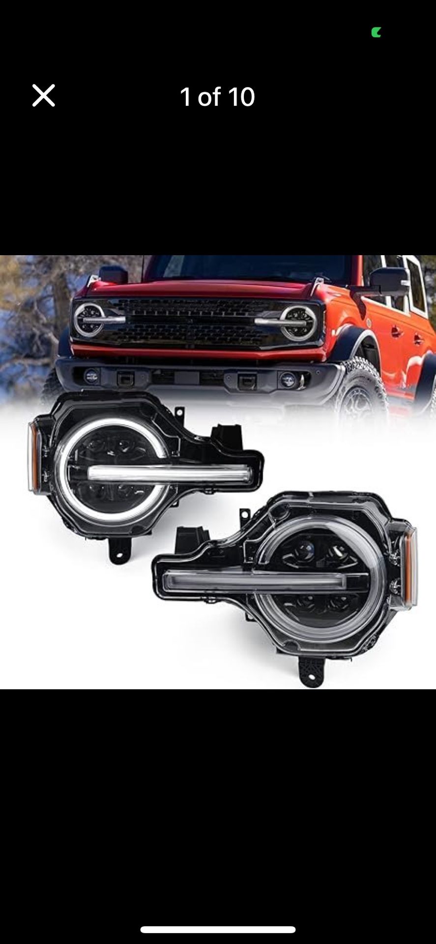 ► LED Headlights Ford Bronco 2021 2022 2023 2024 Full Projector Headlamp Assembly w/ DRL 4 Lens Headlight