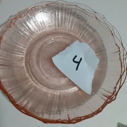 Depression Glass Saucers/small Dish-pink