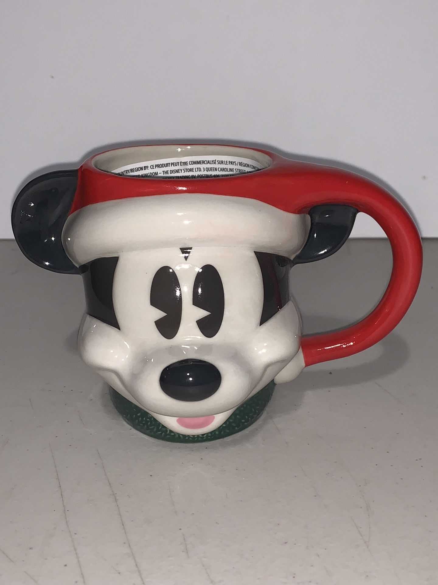 Disney Parks Holiday Christmas Santa Mickey Mouse Mug Cup NEW