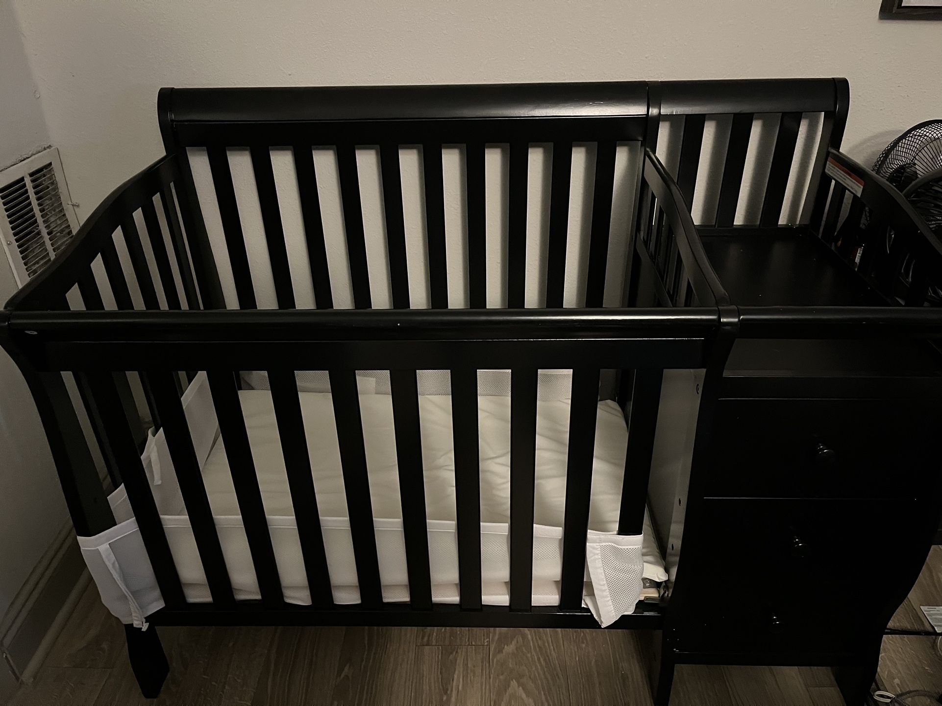 Black Crib + Changing Area