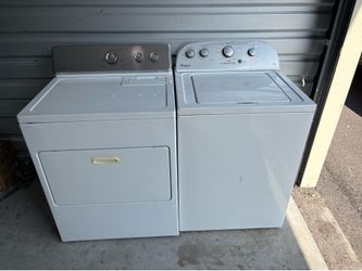 Whirlpool washer and Maytag dryer