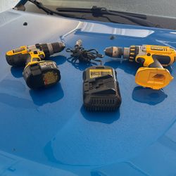 Dewalt Drills And Charger Battery