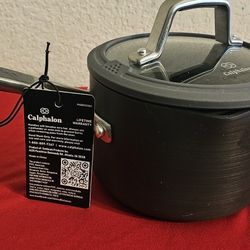 Calphalon Easy System Nonstick Sauce Pan, 1 1/2 quart, Black