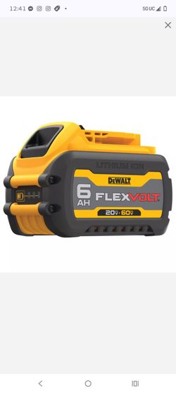 DeWalt 20/60V Battery 6.0AH