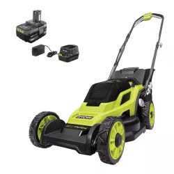 RYOBI Cordless Battery Walk Behind Push Lawn Mower