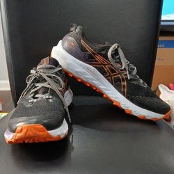 Asics Gel Trabuco 10.  Black/Nova Orange. Athletic Sneakers. Women Size 11.