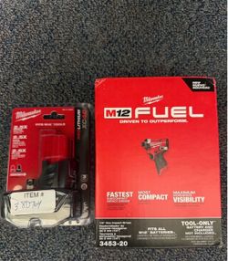 Drill Milwaukee fuel m12 with 4.0 battery new in box