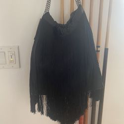 Zara Leather Fringe Bag