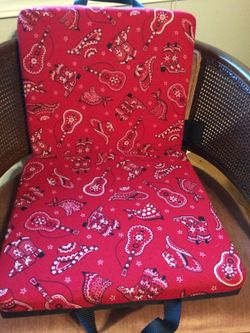 Homemade chair cushion