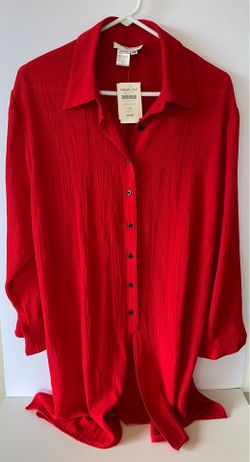 Coldwater Creek Red Blouse 1X