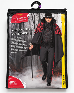 Spirit Halloween Signature Collection Victorian Vampire Costume in Plus Size (XXL/2X)