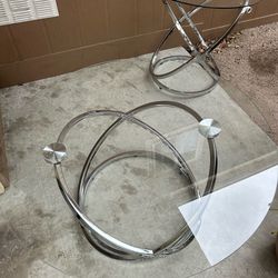 glass table patio set