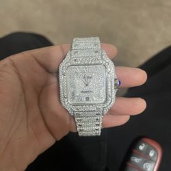 Moissanite Vvs Cartier Watch 