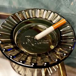 Vintage Riviera Las Vegas glass ashtray