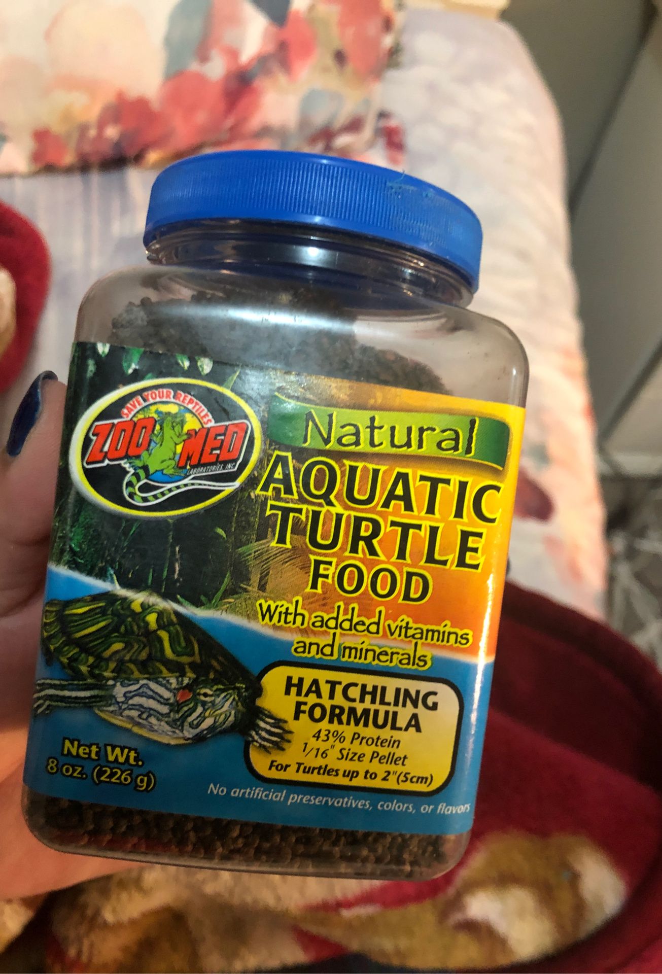 Turtle food hatchling formula