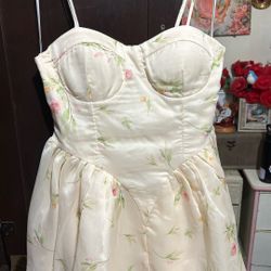 Adjustable Strap floral Print Chiffon Mini Dress