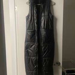 Long Puffy Vest Size Small/Medium