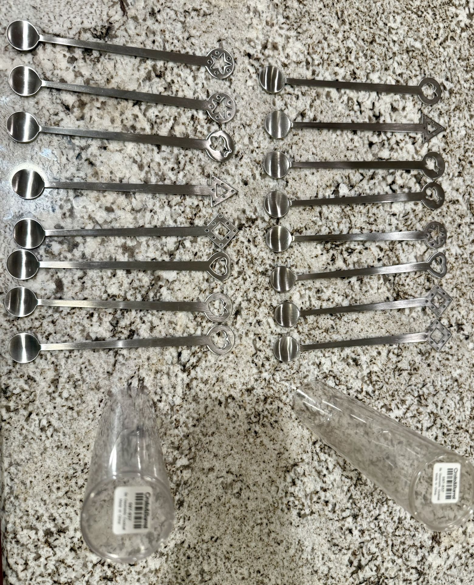 Crate & Barrel Stainless Steel Swizzle Sticks (8 or 16) - NEW!