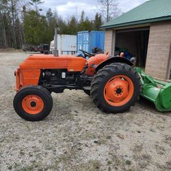 Perkins Tractor with Mower
