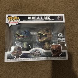 Blue and Trex funko Pop