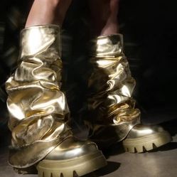 Gold Azalea Wang Boots 