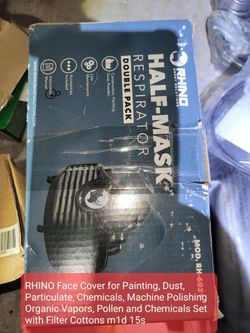 1-602 RHINO Face Cover for Painting Dust Particulate Chemicals Machine &Kob