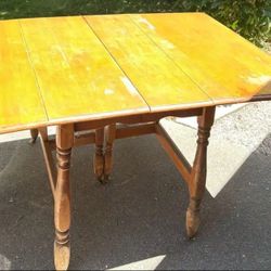 Wood DINING TABLE / Desk - antique