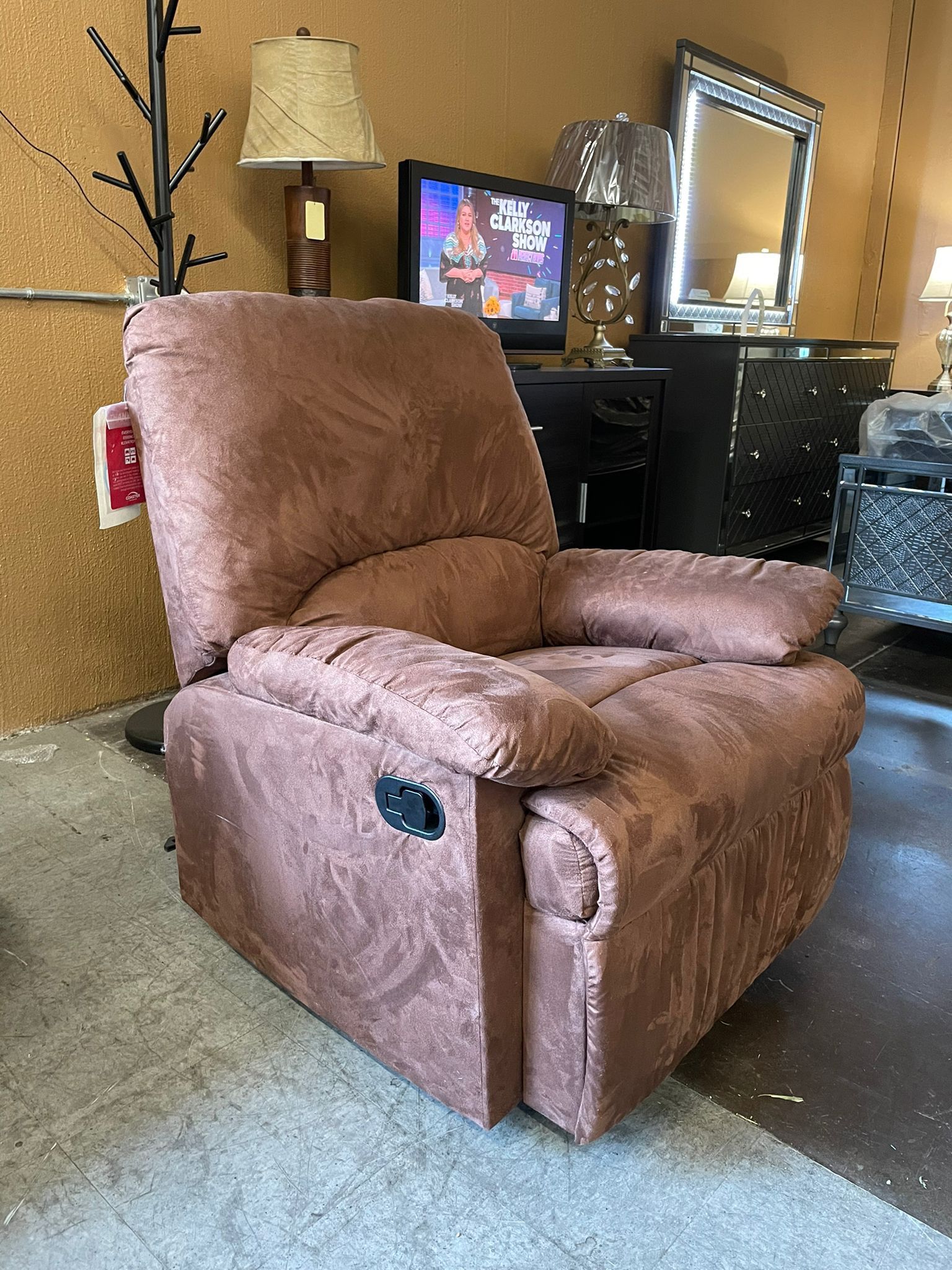 Brown Manual Rocker Recliner