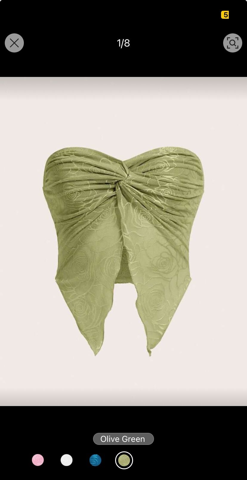 Strapless size small top