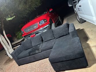 Black sectional used