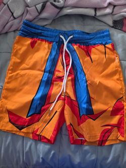 Dragon Ball Z super Saiyan beach/water men's shorts