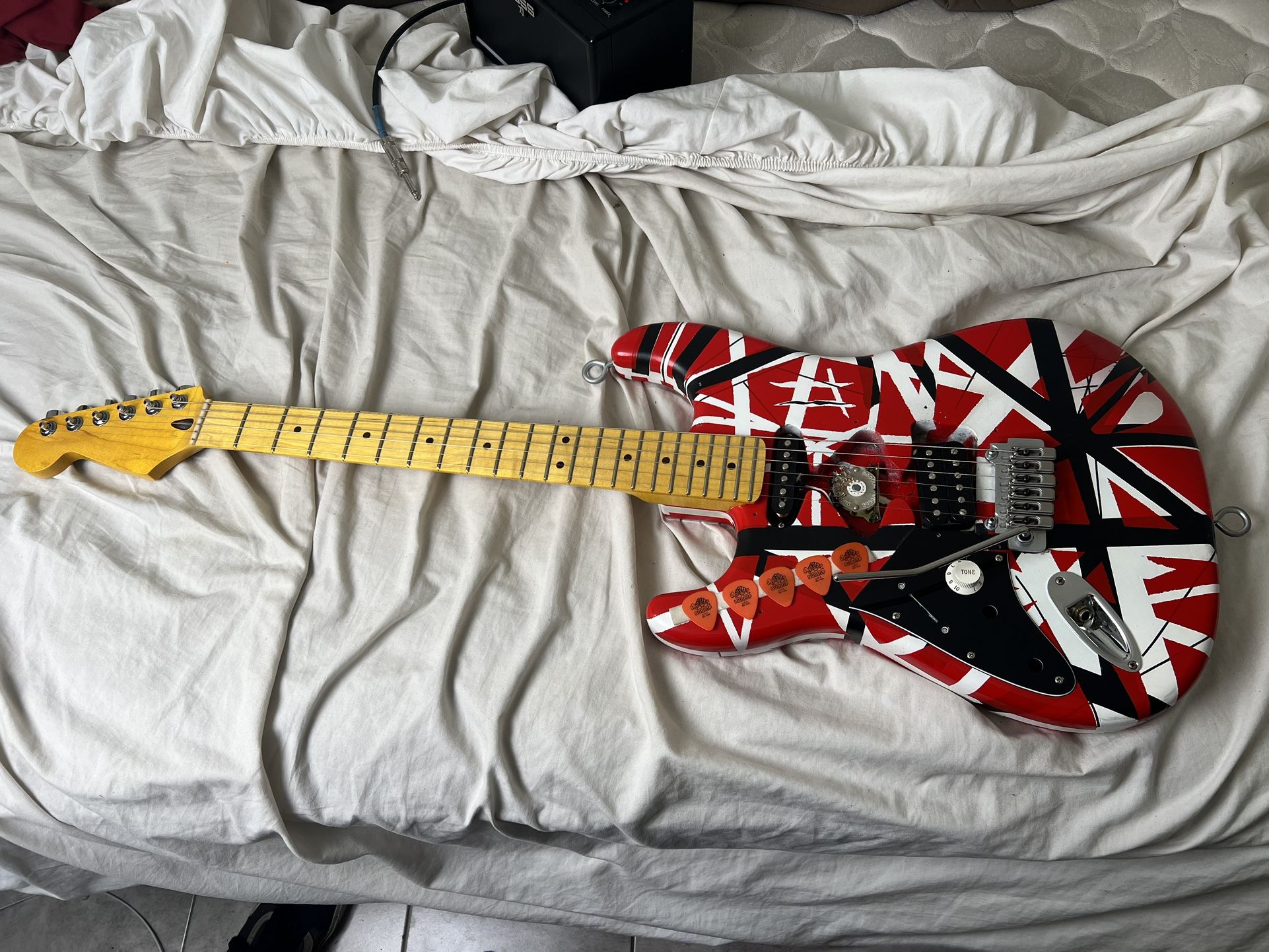 Left handed Frankenstein Strat Electric Guitar