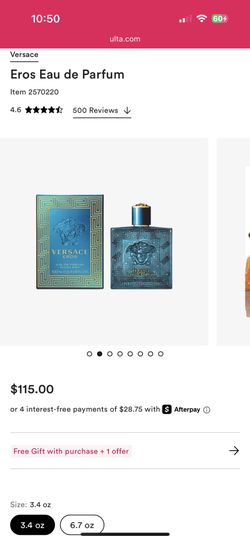 versace eros de parfum