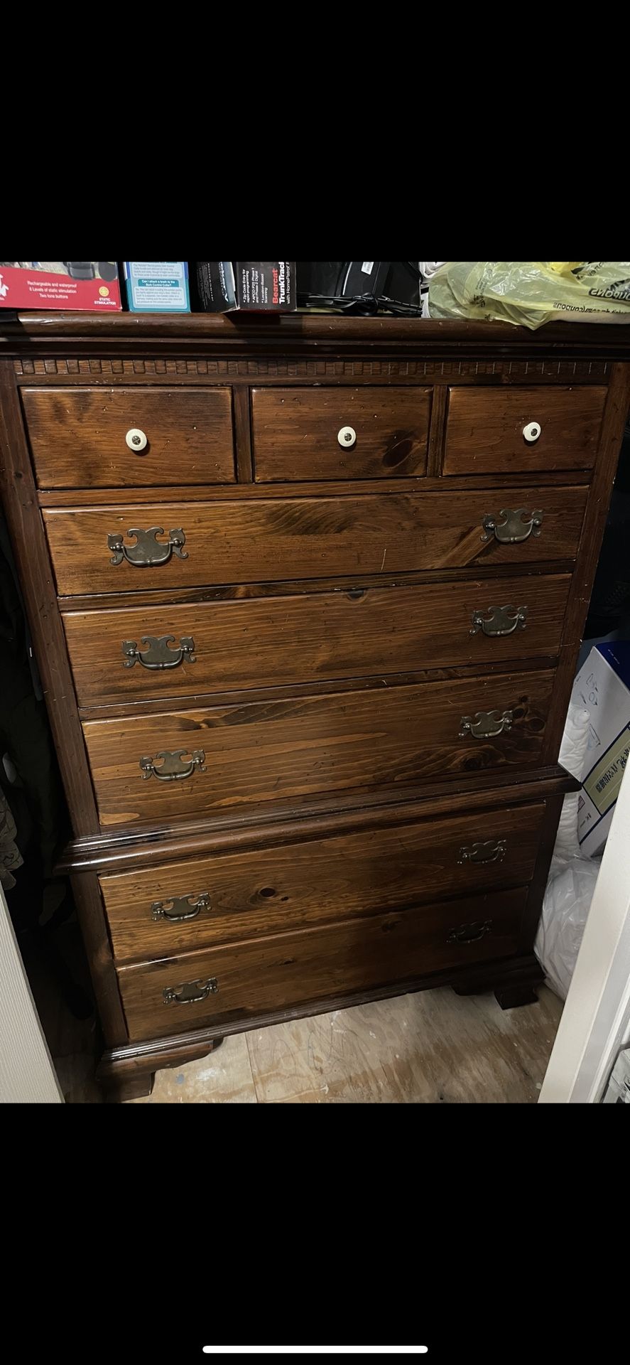 Vintage Ethan Allen Cannonball Queen Bedroom Suite