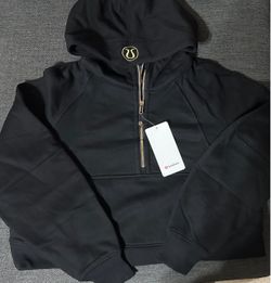 Lululemon Black with gold hoodie $75 **READ DESCRIPTION**