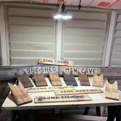 Hand Crafted Wood Art Signs