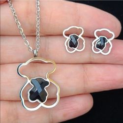 Tous Black Little Bear - Jewelry Set