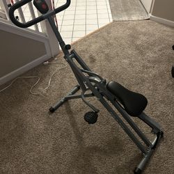 Row And Ride Exercise Squat Bike