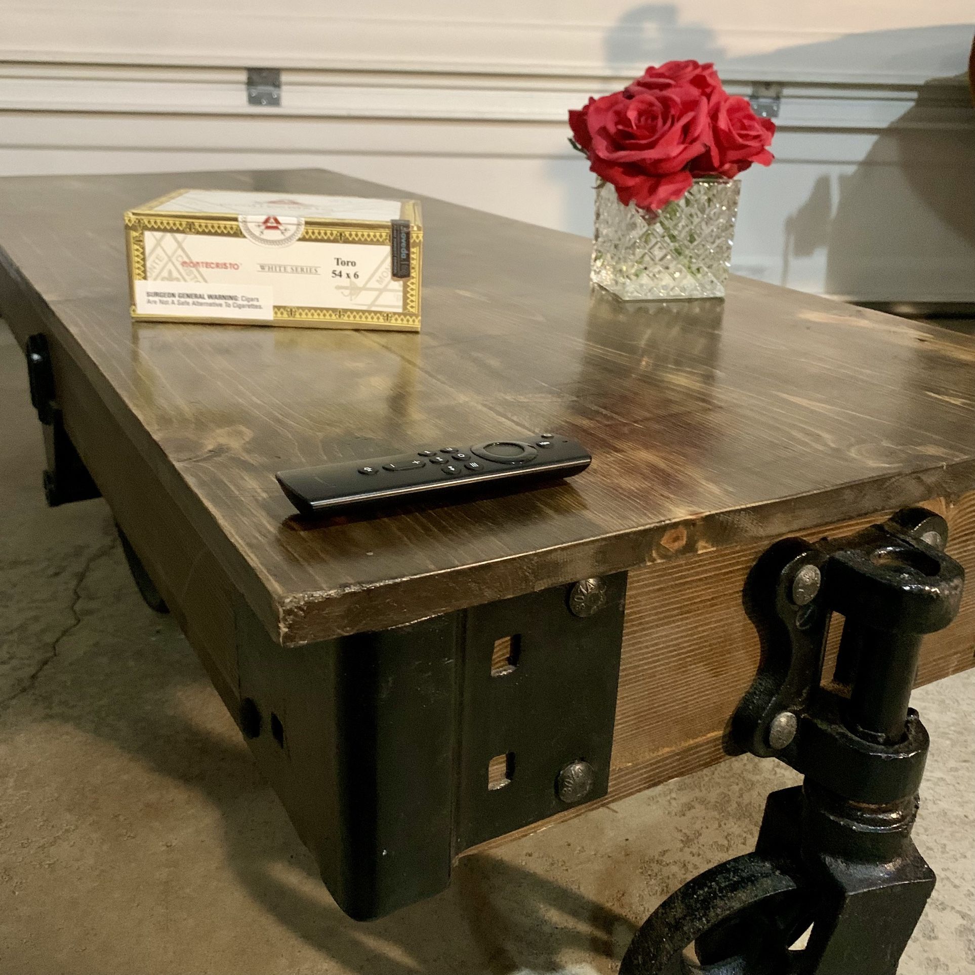 Rustic Cart Coffee Table + Free Delivery
