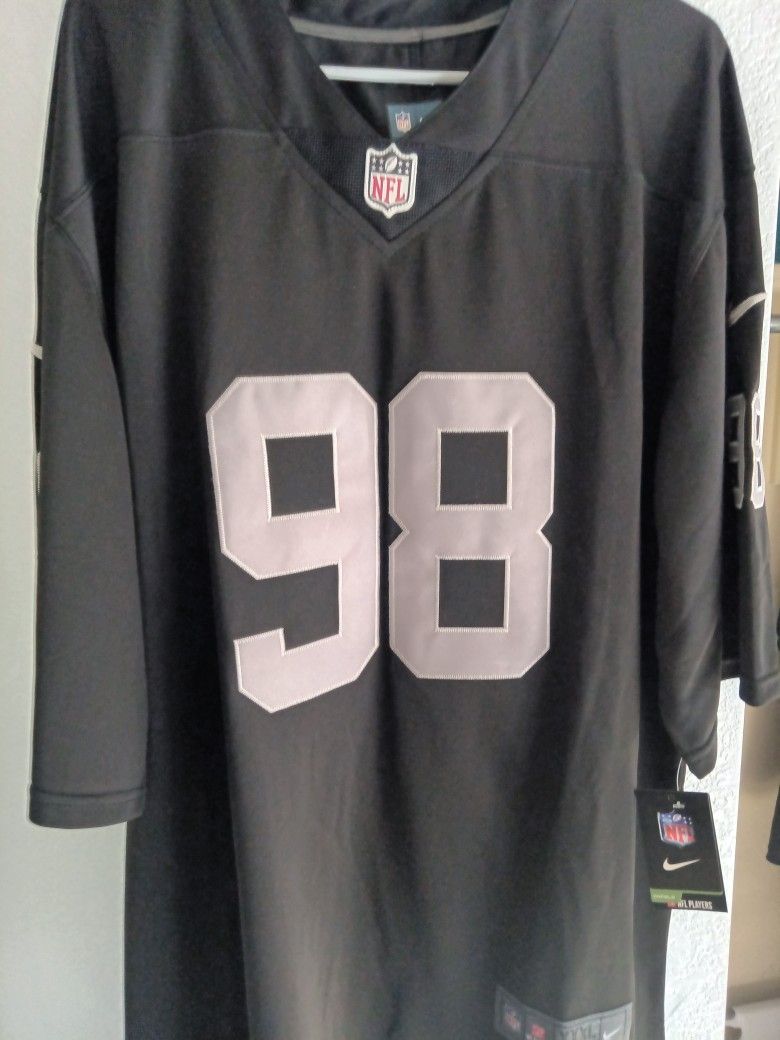 Maxx Crosby Raiders Football Jerseys XXXL/XL/XXL 