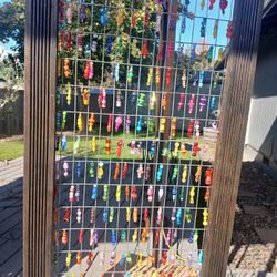 Window Beaded Wire Suncatcher. 