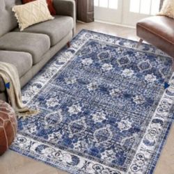 Area Rug  6x9 ft navy blue