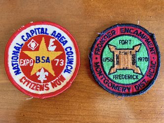 BOY SCOUTS - 50 Years Patches (1970's) [$10 -Both for $15]