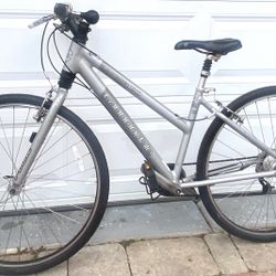 Silver Cannondale Bicycle 