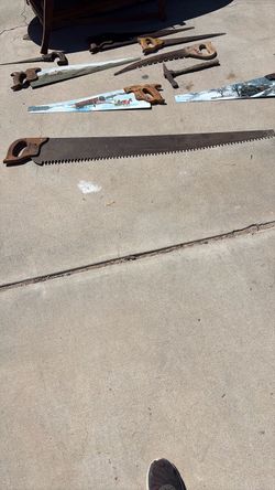 vintage two-man crosscut saw