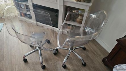 Acrylic rolling chairs