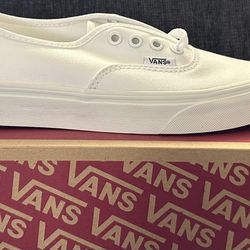 Vans Authentic White Shoes Size M4.5/W6
