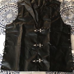 New! Black Vest Size L  OBO