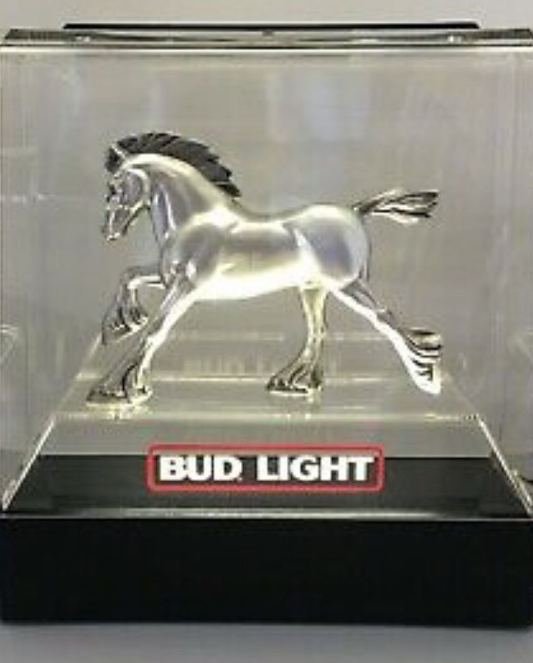 Vintage Clydesdale Budweiser Lamp