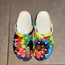Tie Dye Crocs Size 9